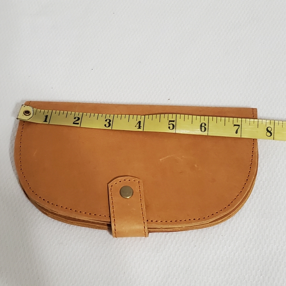 ABLE Marisol Crescent Shape Wallet Tan Leather - Picture 3 of 7